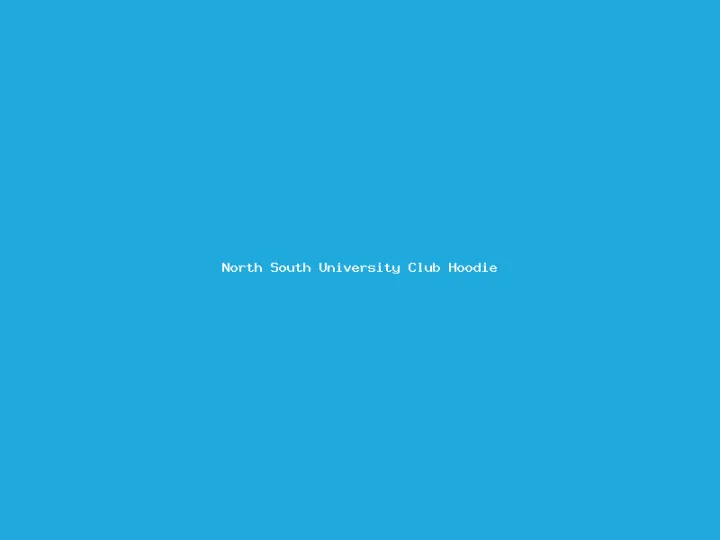 North South University Club Hoodie